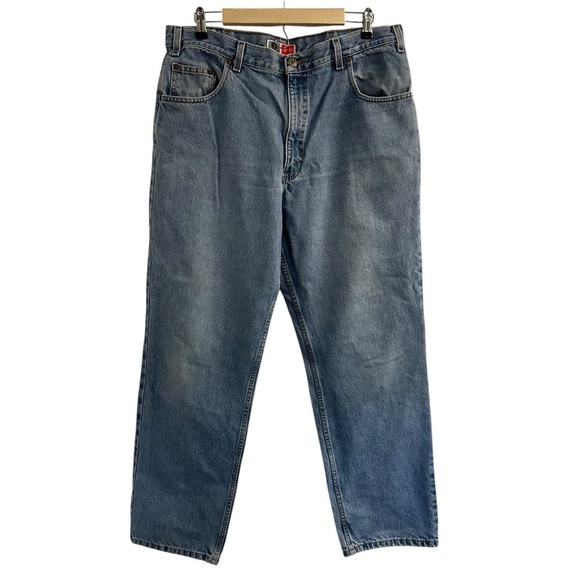 Vintage 90s Relaxed Jeans Arizona Jeans Loose Big Ring Spun Denim 38x32 - Picture 3 of 10